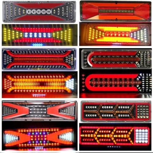 Truck LED Tail Light 24V Warning Rear Lamp Boat Trailer Stop Reverse Safety Indicator Lights for Trailer Truck Car taillights