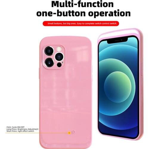 Intelligent Fill Light Case For iPhone 12 Pro Max Case Selfie Live Cover For iPhone 7 8 Plus X Xr Xs Max 11 Pro Max SE 2020 Case