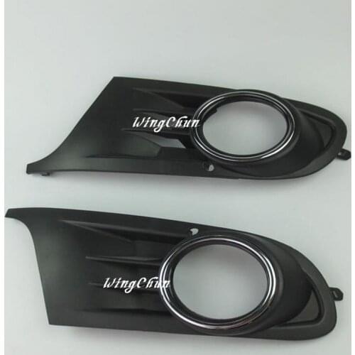 1pair ABS Front Bumper Lower Fog Light Grille For VW Jetta Sportwagen Golf MK6 TDI TSI 2008-2012