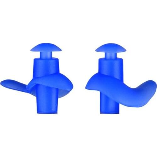 1Pair Spiral Pattern Soft Silicone Ear Plugs Reusable Noise Reduction Protective Earplugs for Sleeping Swimming Sports