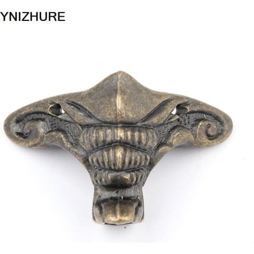 20PCS 31*50mm Antique Brass Vintage Bronze Jewelry Chest Box Wooden Case Decorative