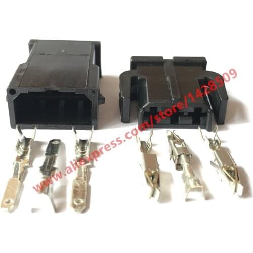5 Sets 3 Pin 893 971 993 893971633 Female Male Auto Wire Harness Connector For VW