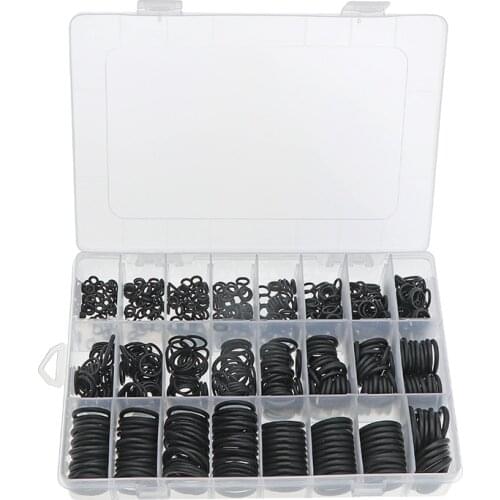 740Pcs Assortment Seal Ring Kit Thickness 1.5mm 2.4mm 3.1mm Rubber NBR O-Ring Gasket Sealing Ring Silicone Ring