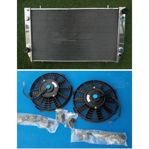 62MM Aluminum Radiator + Fans 1992-1996 For Jaguar XJS 6 CYL 3.6L 1982-1991 / 4.0L 1992 1993 1994 1995 1996 AT