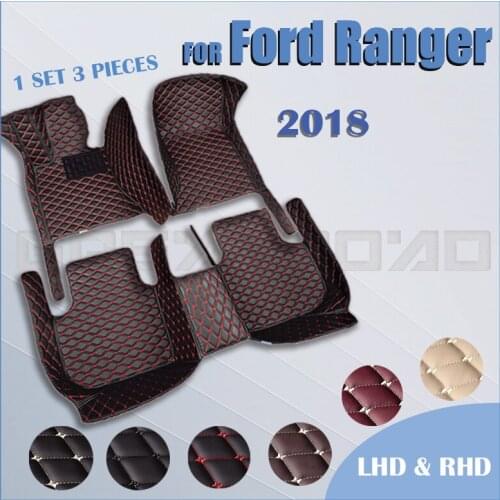 Car floor mats for Ford Ranger 2018 Custom auto foot Pads automobile carpet cover
