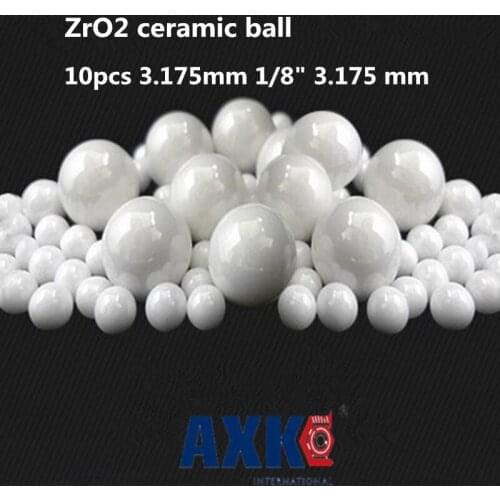 Free Shipping 10pcs 3.175mm 1/8" 3.175 Mm Zro2 Ceramic Balls Zirconia Balls Used In Bearing/pump/linear Slider/valvs Balls G5