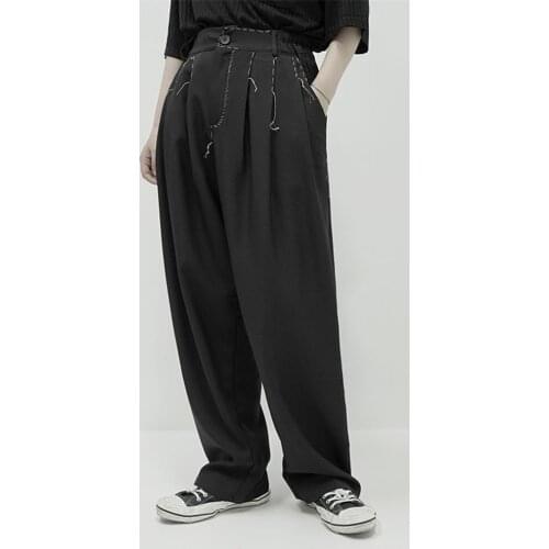 Large couples stitching dark Yamamoto pants mens summer mens trousers mens summer thin loose