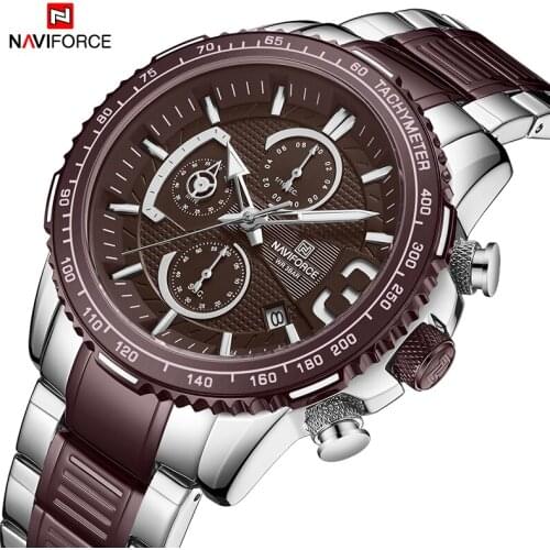 NAVIFORCE Mens Sport Watches Luxury Military Quartz Watch Male Business Wristwatch Complete Calander Men Watch Relogio Masculino