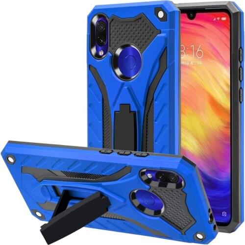 Cover for Xiaomi Redmi Note 7 Case for Redmi 9 9A 8 8A 7 7A 6 6A Luxury Shockproof Tough Silicone Armor Phone Case Stand Holder