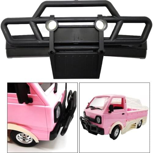 Black Front Bumper for WPL D12 RC Car Model Toy Modification Accessories, Easy to Install