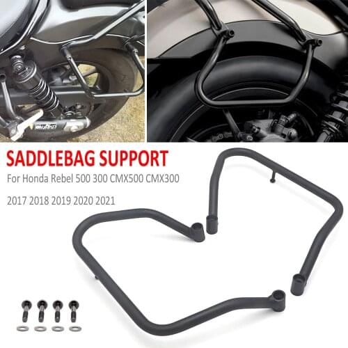For Honda Rebel CMX CM 500 300 CMX500 CMX300 2017-2021 Motorcycle Side Box Bags Rack Saddle Bag Support Bar Mount Brackets