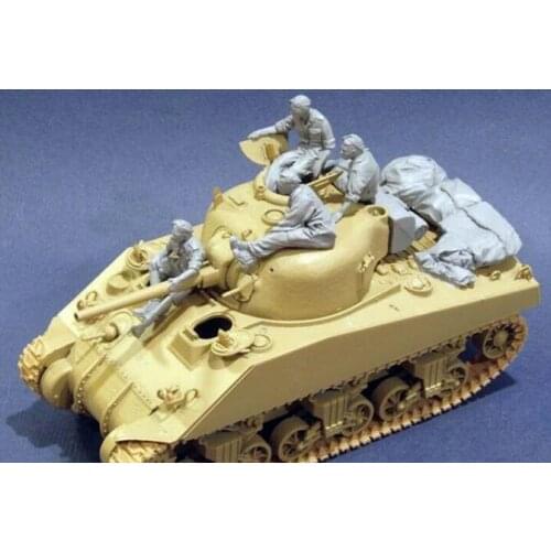 1/35 M4 Tank crew with Stowage(no tank) Resin Figure Building Kit