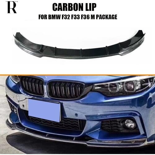 FD Style Carbon Fiber Front Bumper Chin Lip for BMW F32 F33 F36 420 428 430 435 440 with M Package 14 - 19