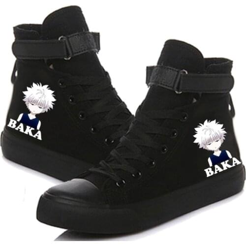 Hunter X Hunter Killua Printed High Top Canvas Shoes Cozy Sneakers