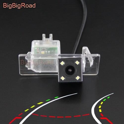 BigBigRoad Car Intelligent Dynamic Tracks Rear View Camera For Audi A4L A6 A6L A3 Sedan A1 Q3 Q5 S3 Q7 2013 2014 2015 2016 2017