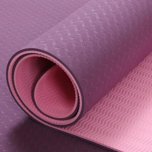 6mm TPE Yoga Mat Fitness Mat for Slip-resistant Esterilla Fitness Yoga Carpet Gym Mat with Yoga Bag Gymnastics Mats Balance Pad
