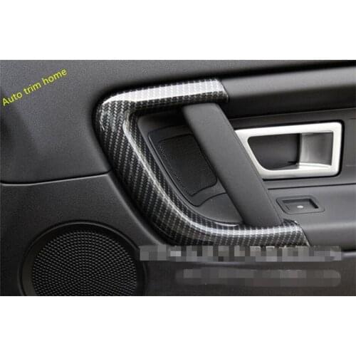 Lapetus Inner Door Pull Handle Bowl Frame Cover Trim 4 Piece ABS Fit For Land Rover Discovery Sport 2015 - 2019 Auto Accessories
