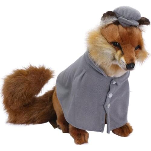 Fox Stuffed Plush Toy Simulation Artificial Wild Animal Doll Home Decor For Childrens Christmas Gifts Baby Toys High Quality