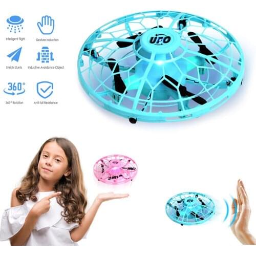 Mini Helicopter RC Drone UFO Electronic Infraed Hand Sensing Aircraft RC Quadcopter Flayaball Models Children Small Drohne Toys