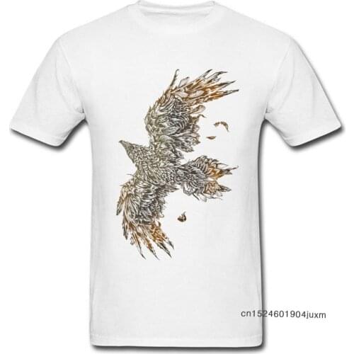 Men T-shirts Father Day Gift T Shirt Forest Raven Printed Short Sleeve Tops & Tees Crewneck 100% Cotton Fabric Brand New Tshirt