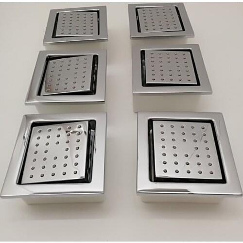 Rainfall Shower Head Concealed Wall Massage Body Faucet Hight Quality Rainfall Bathroom Body Jets Accessories Brass 6PCS/ Set