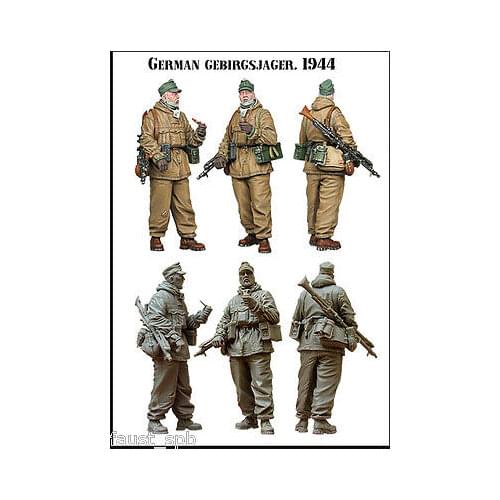 German resin soldier of World War II SS soldier 1:35