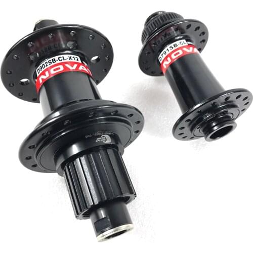 NOVATEC D791SB-CL D902SB-CL-X12 center lock hub front 15x100 rear Steel axle142x12 28H 32H Mirco spline 12s freehub 12v MTB bike