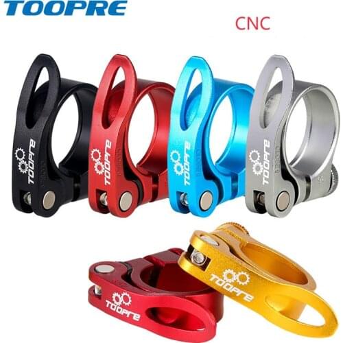 TOOPRE Bicycle Seat Post Aluminum Ultralight Quick Release Road Bike MTB Mountain Bicycle Seat Post Seatpost Clamp 31.8mm 34.9mm