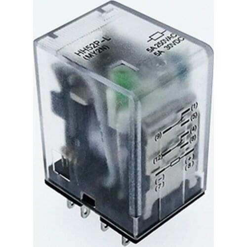 MY2P HH52P MY2NJ Relay Coil General DPDT Micro Mini electromagnetic Relay Switch LED AC 220V DC 12V 24V
