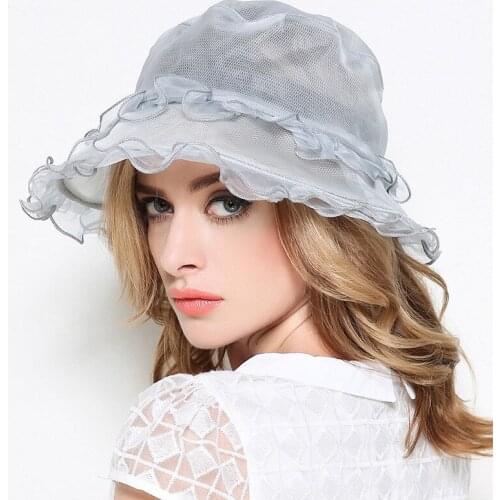 Summer Sun Hat Female Sunshade Anti-ultraviolet Sunscreen Cap Women Fashion Elegant Beach Adjustable Visor Ladies Hats H6817