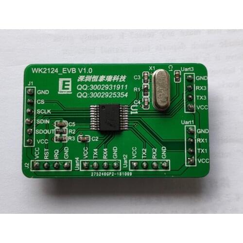 WK2124 Evaluation Board Debug Board Serial Port Expansion Module 4-channel Serial Port Expansion SPI Expansion 4-channel UART