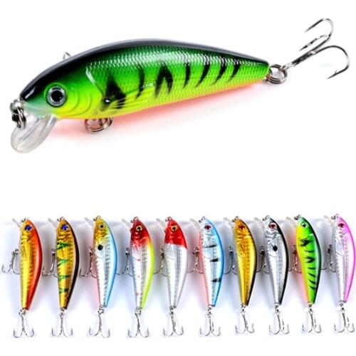 1pcs Minnow Fishing Lures 7.2cm 8.7g Bass Trolling Hard Bait 3D Eyes Crankbait Wobblers Artificial Plastic Bait Fishing Tackle