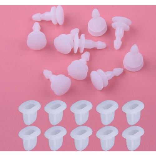 20Pcs Plastic Wheel Liner Male & Female Clip White Fit for Nissan Frontier Pathfinder Xterra