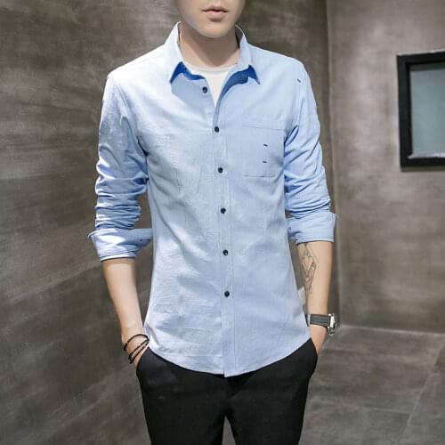 2021 New Arrival Mens Clothing Business Casual Shirts High Quality Men Shirt Long Sleeve Camisa Masculina Big Size 5XL