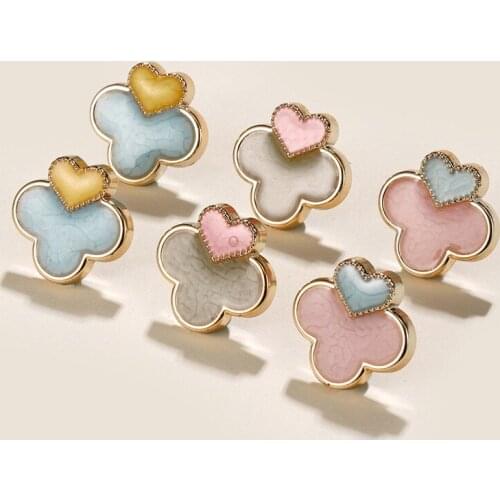 3 Pairs/set 2021 New Trend Hot Sale Resin Gold-rim Earrings Sets For Women Fashion Geometric Drip Earring Jewelry Accessories