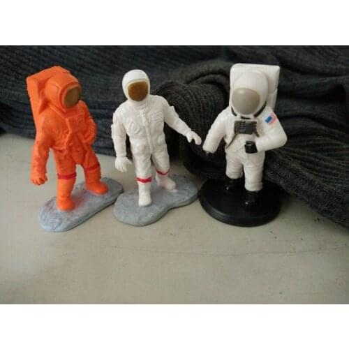 Mini solid pvc figure Genuine simulation model toy astronaut 3 pcs/set