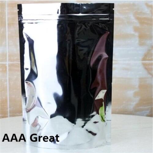 AAA Great 100Pcs/Lot Packaging Shopping Storage Bag Wedding Party Supplies Food Aluminum Foil Pouches Zip Lock Stand Up Bags New