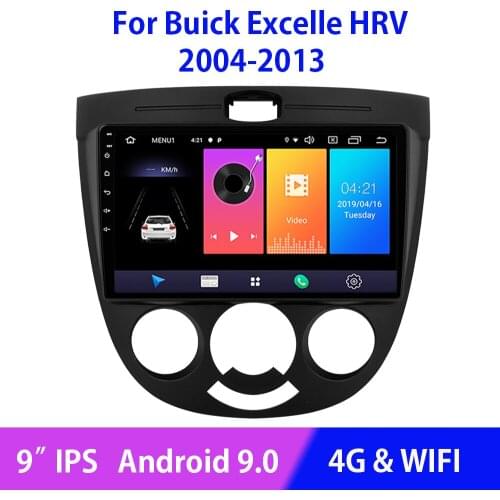 Android 9.0 Car Radio Multimedia Video Player Tape Recorder For Buick Excelle Hrv 2004-2011 2012 2013 Navigation GPS Bluetooth