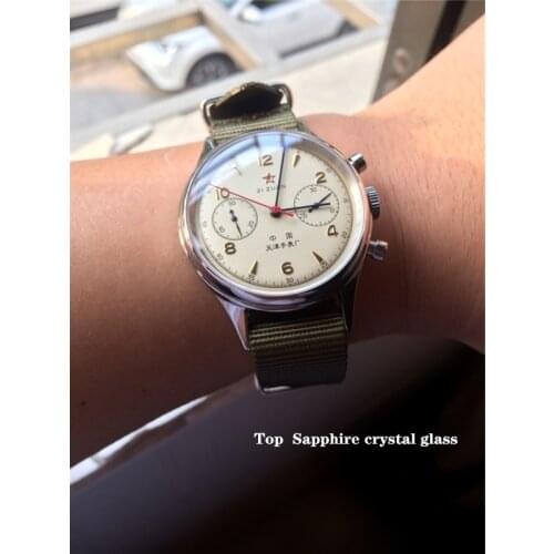 1963 Watch 40mm 38mm Seagull ST1901 Movement Chinese Pilot Air Force Chronograph Tough Guy Military Multifunctional Male Watches