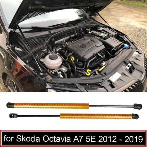 Two Sides Front Hood Bonnet Gas Struts Lift Support Shock Damper for Skoda Octavia a7 Typ 5E 2014 2015 2016 2017 2018 Absorber