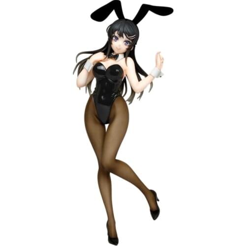 22CM Anime Seishun Buta Yaro Wa Bunny Gril Senpai No Yume Wo Minai Bunny Girl Version Mai Sakurajima Action PVC Figure Toy