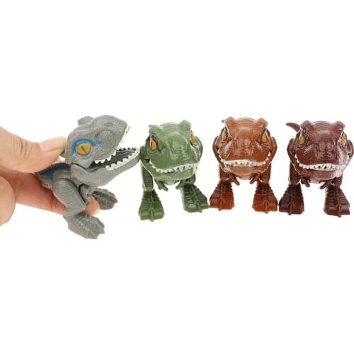 4pcs/set Finger Dinosaur Toys Creative Tricky Tyrannosaurus Model Dinosaur Toys