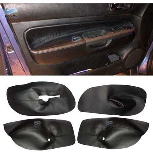 LHD / RHD Only 4 doors Car For VW Golf 4 MK4 Bora Jetta 1998 - 2005 Door Armrest Panel Microfiber Leather Cover Trim