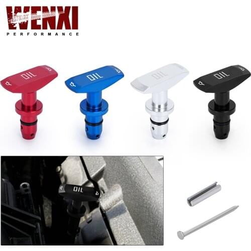 Aluminum Alloy Oil Dipstick Pull Handle For Ford 1999-2011 Mustang GT V8 GT500 Replacement Engine Accessories 4 color WX-ODP02