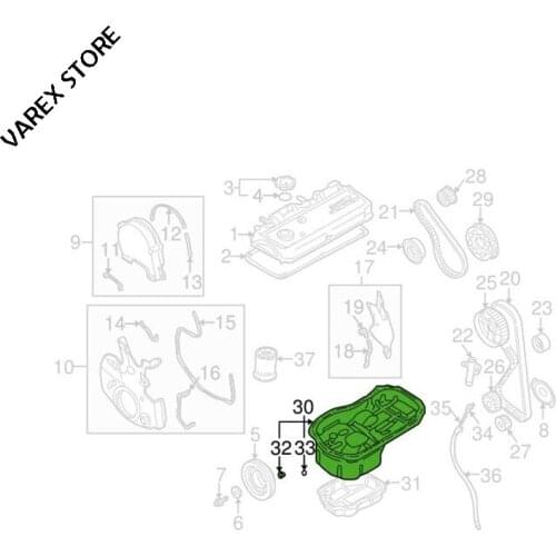 Oil pan for Mitsubish i Outlander 2.4L 2003 OEM:MN187643 MD374638