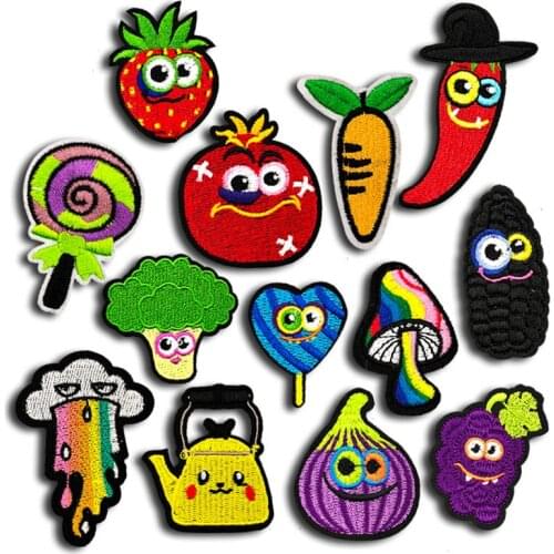 Stripes Embroidered Iron on Transfers Patches for Clothes Applique Applications Thermal Stickers on Clothing Sewing Patch