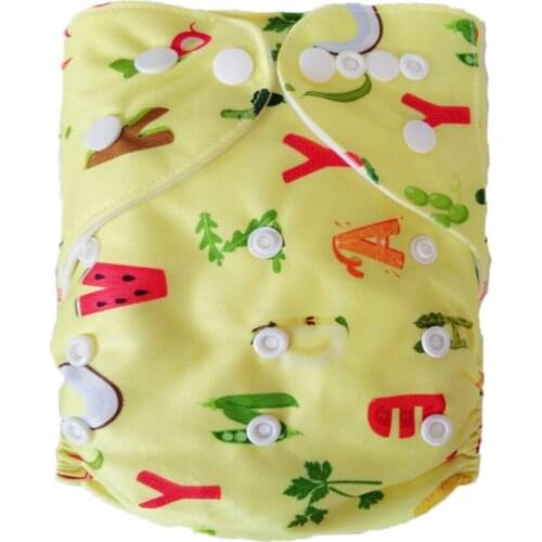 Free Shipping Naughtybaby Printed Color Baby Nappies Baby Leak-proof Diaper Urine Trousers Cloth Diaper 100 diapers+200 inserts