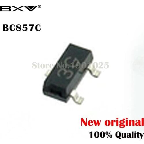 100PCS BC857C SOT-23 BC857 SMD Triode transistor BC857C (3G) 0.1A/45V new and original