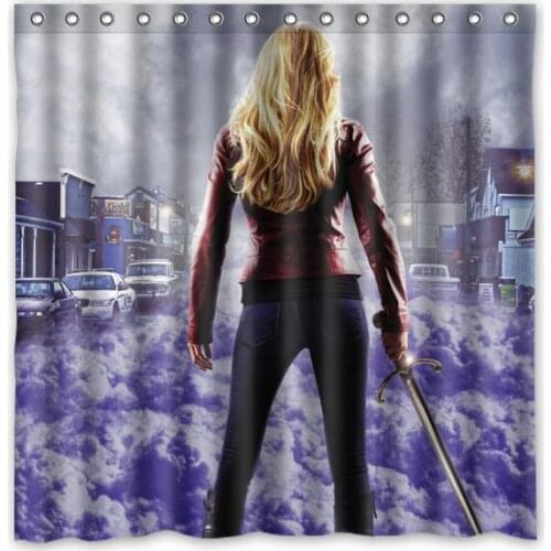Novelty Item!Hot TV Play_Once Upon a Time Background Printed Waterproof Polyester Shower&Bath Curtain( 180X180CM)