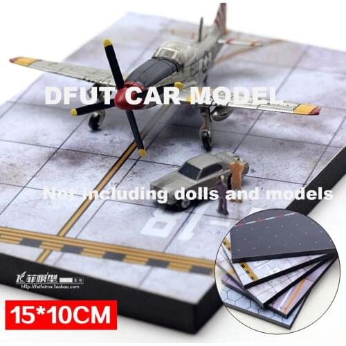 1:144 size static airplane model airport runway platform scene deck landscape air force airport apron military sand table